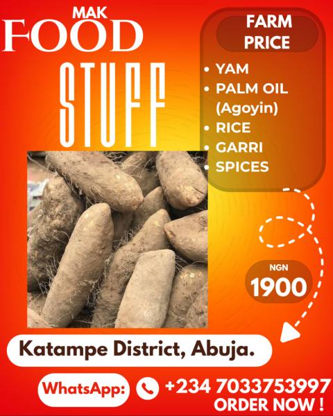 Benue, Plateau Yam, Nasarawa, Niger Yams & Cash Crops