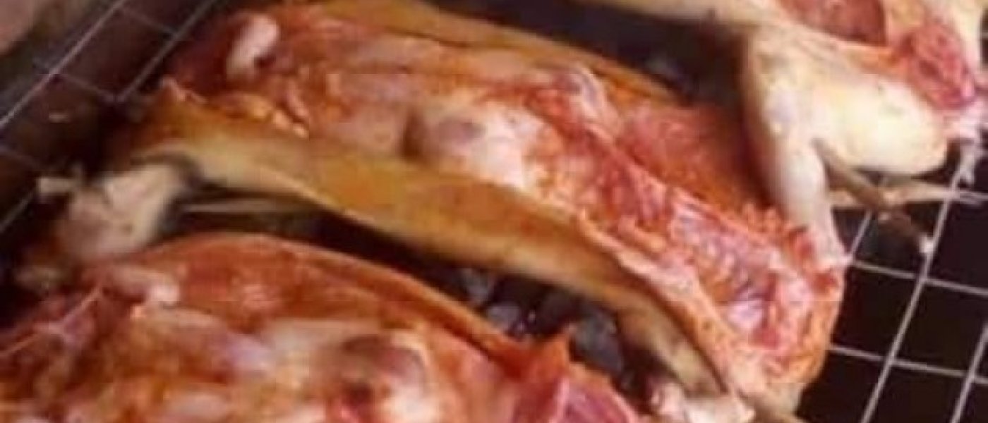 Fresh Rabbit meat/ well seasoned and tasty