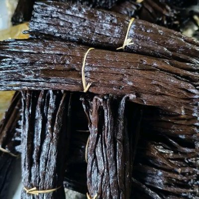 Organic vanilla pods